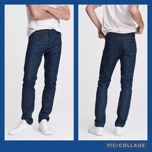 Rag & Bone Slouch Cotton Linen Taper Jeans